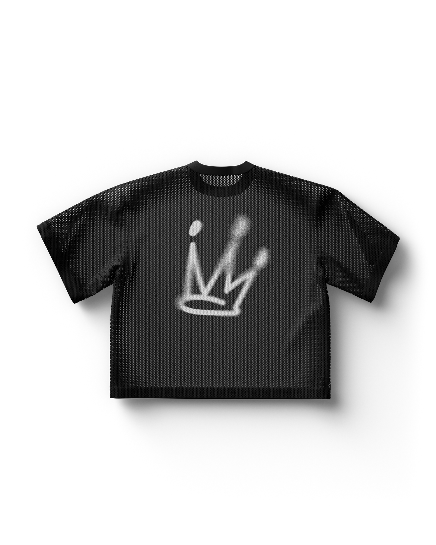 Black Lady Gaga t shirt back view featuring white crown graphic, clean minimalist Gaga merch design inspired by Princess Die theme